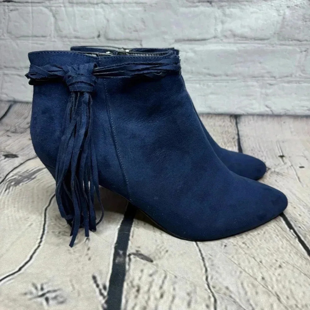 Thalia Sodi Women’s Blue Ankle Booties Heels Women’s size 11